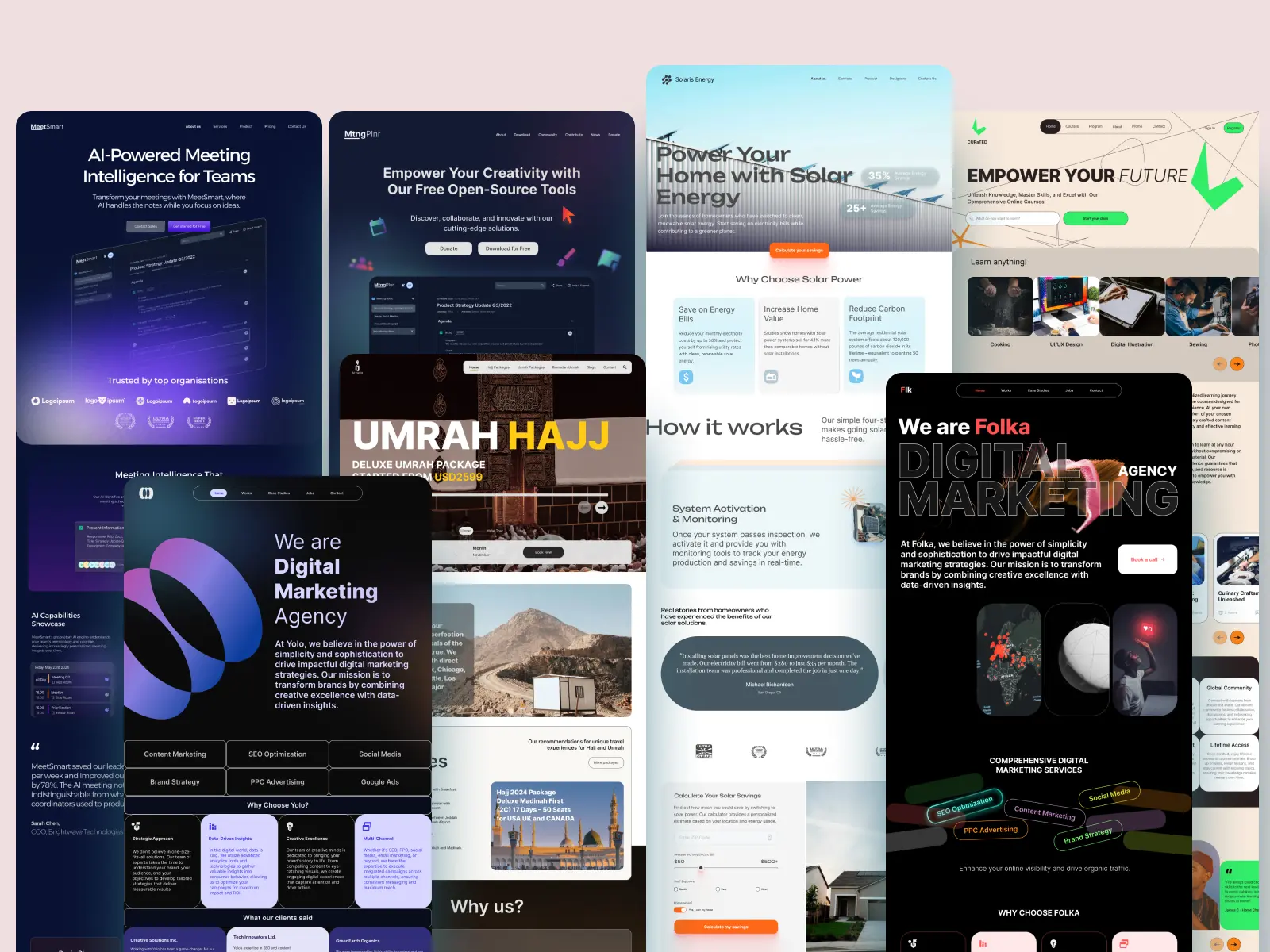 Figma Premium Landing Page Templates